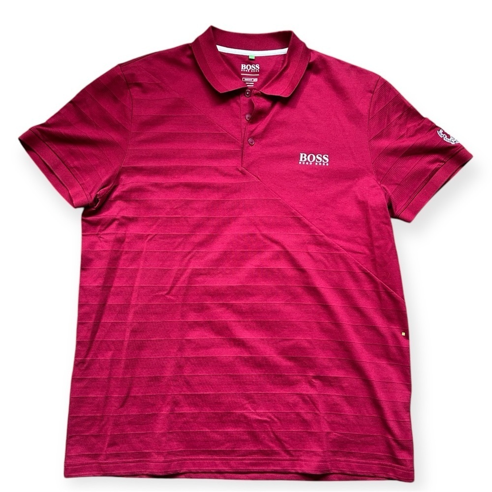 HUGO BOSS Red Polo Shirt Men’s size XXXL Royal County Down Golf Club